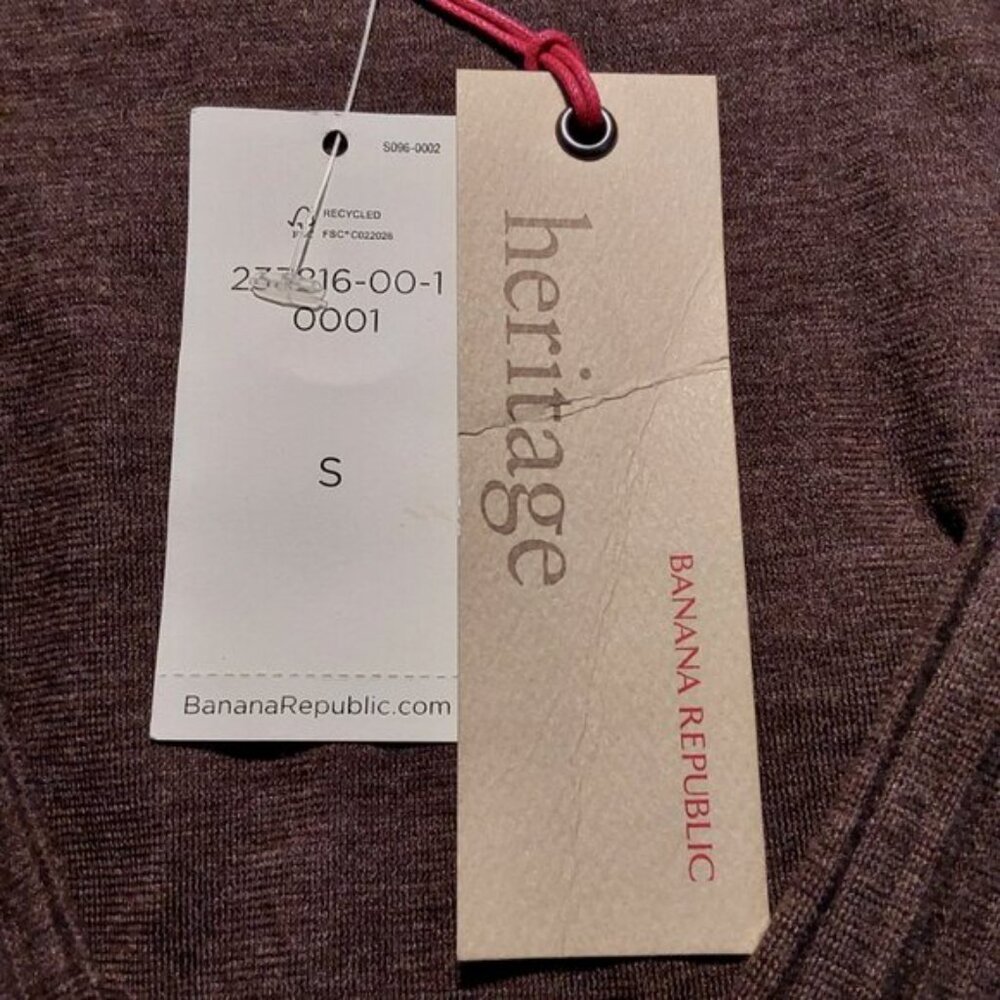 Banana Republic NWT Sleeveless V-Neck Pleated Knit Dress Work/Office/Casual - S - Picture 8 of 8